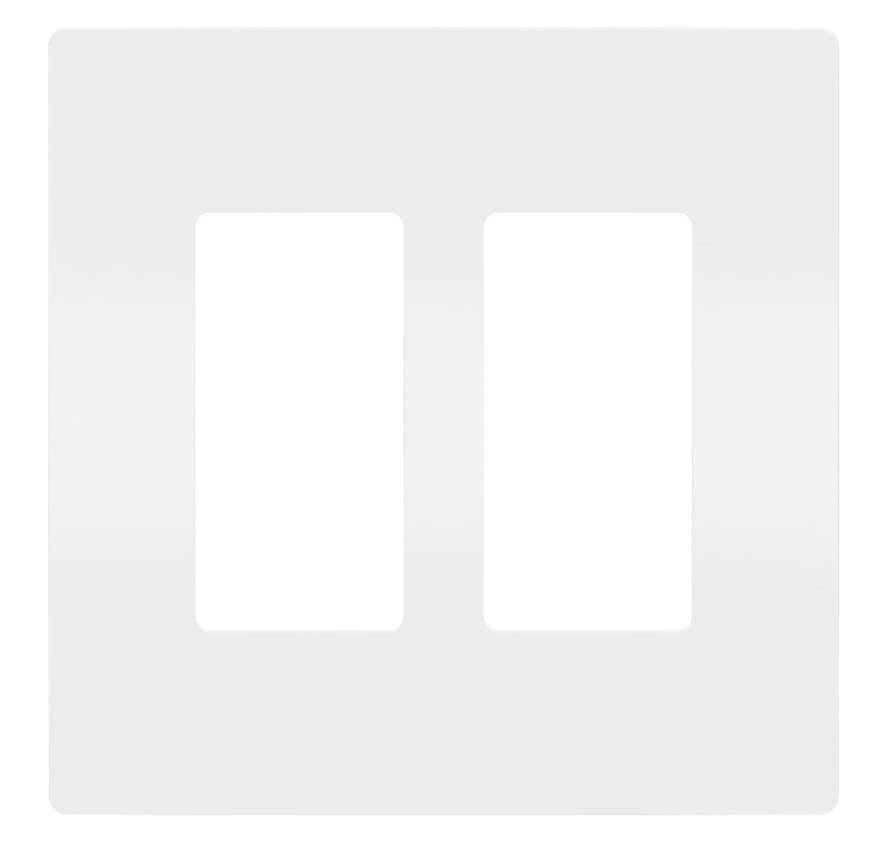 RWP262W - RADIANT TWO SCREWLESS WALL PLATE - WHITE - photo 2