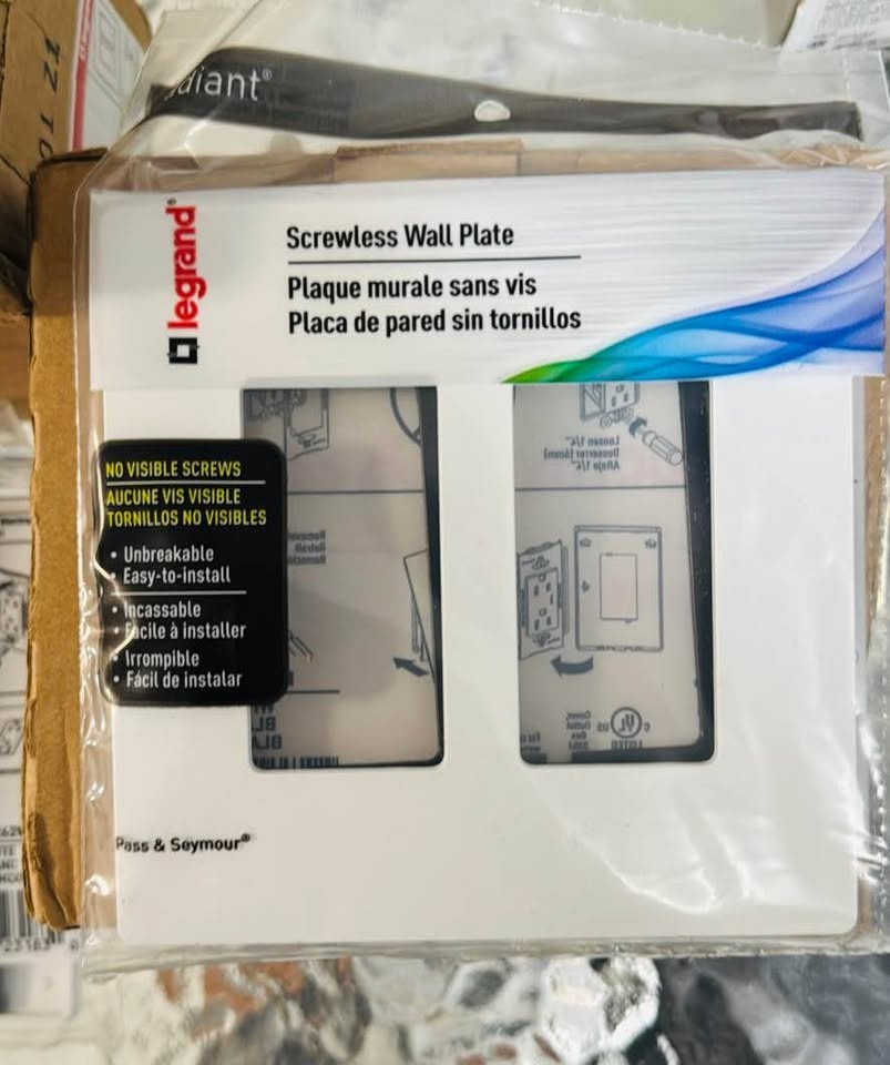 RWP262W - RADIANT TWO SCREWLESS WALL PLATE - WHITE - photo 4