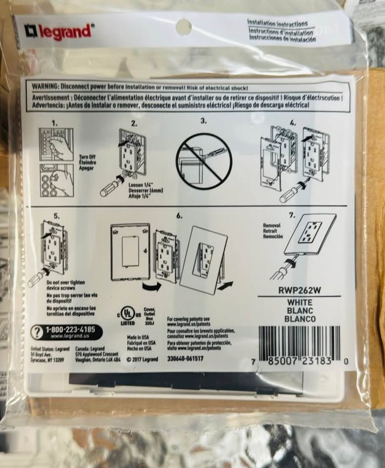 RWP262W - RADIANT TWO SCREWLESS WALL PLATE - WHITE - photo 5