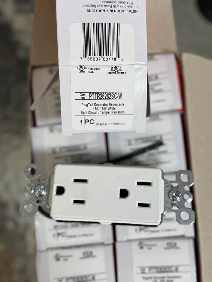 Legrand Plugtail 15A 125V Tamper-Resistant Split Circuit Recepta - photo 5