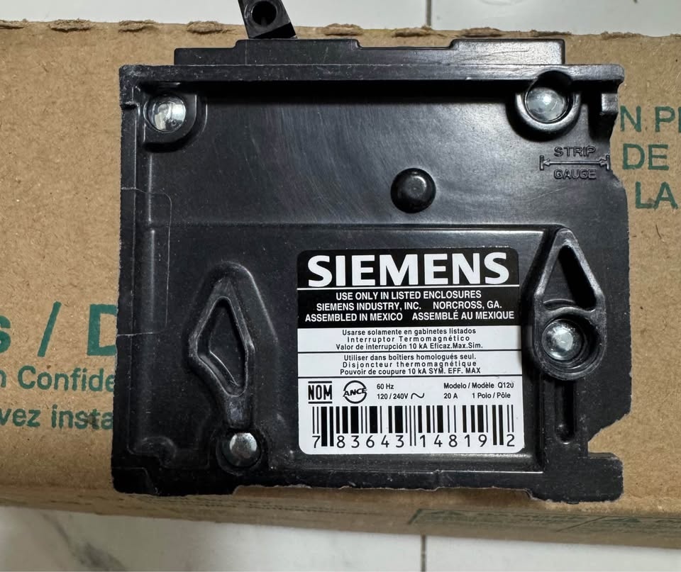 Siemens Q120 20-Amp Single Pole Type QP Circuit Breaker - photo 2