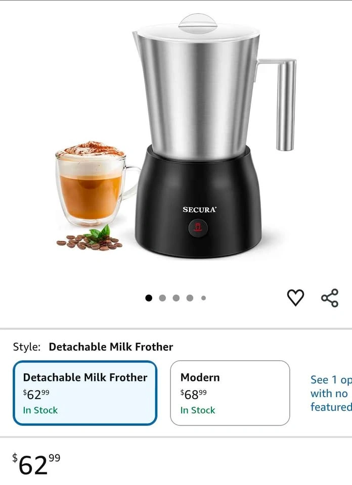 Secura Milk Frother & Hot Chocolate Maker - photo 3