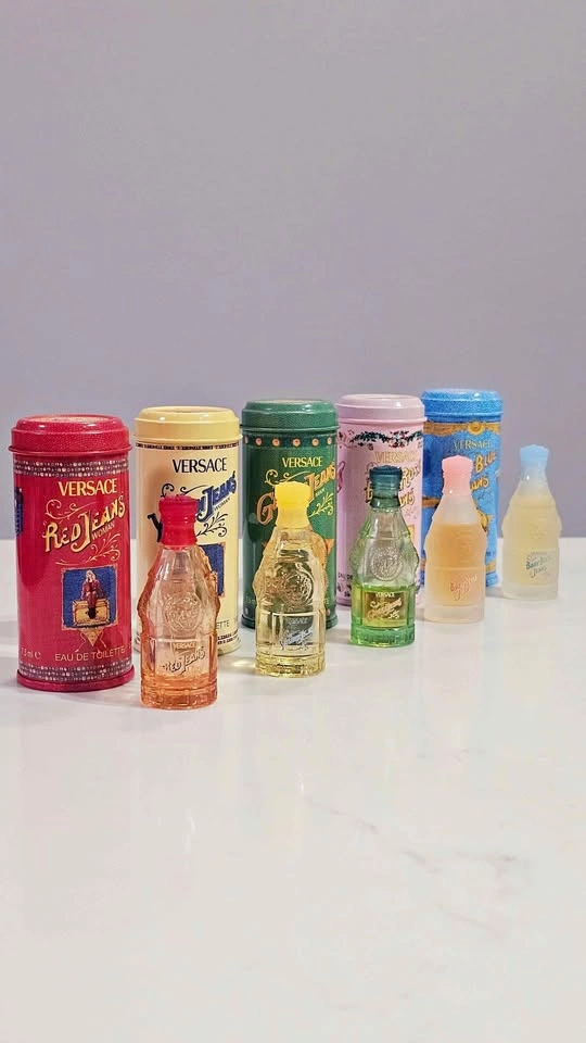 RARE Vintage 1990s Versace Jeans Mini Perfume Set Y2K