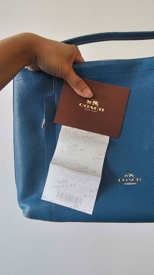 Coach Scout Hobo RARE COLOR Ocean Blue - Full Set (with Receipt