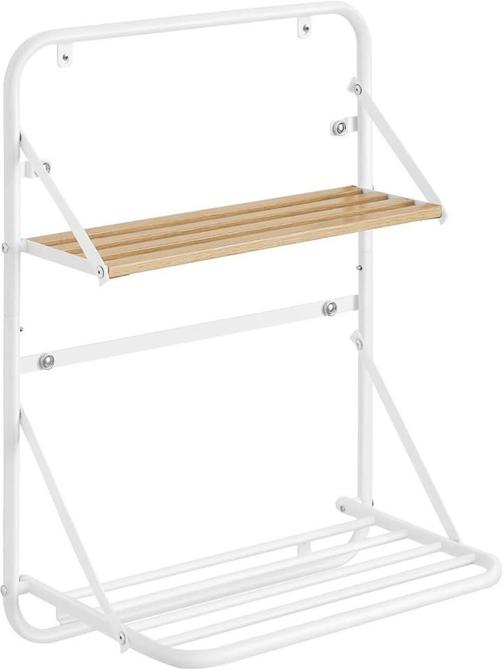 Wall Mounted Drying Rack with Shelf & Rods - Brand New - photo 2
