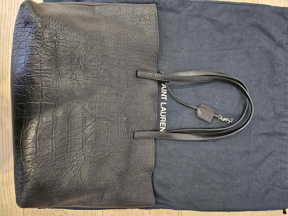 YSL Saint-Laurent Shopping Tote Black Leather - photo 4