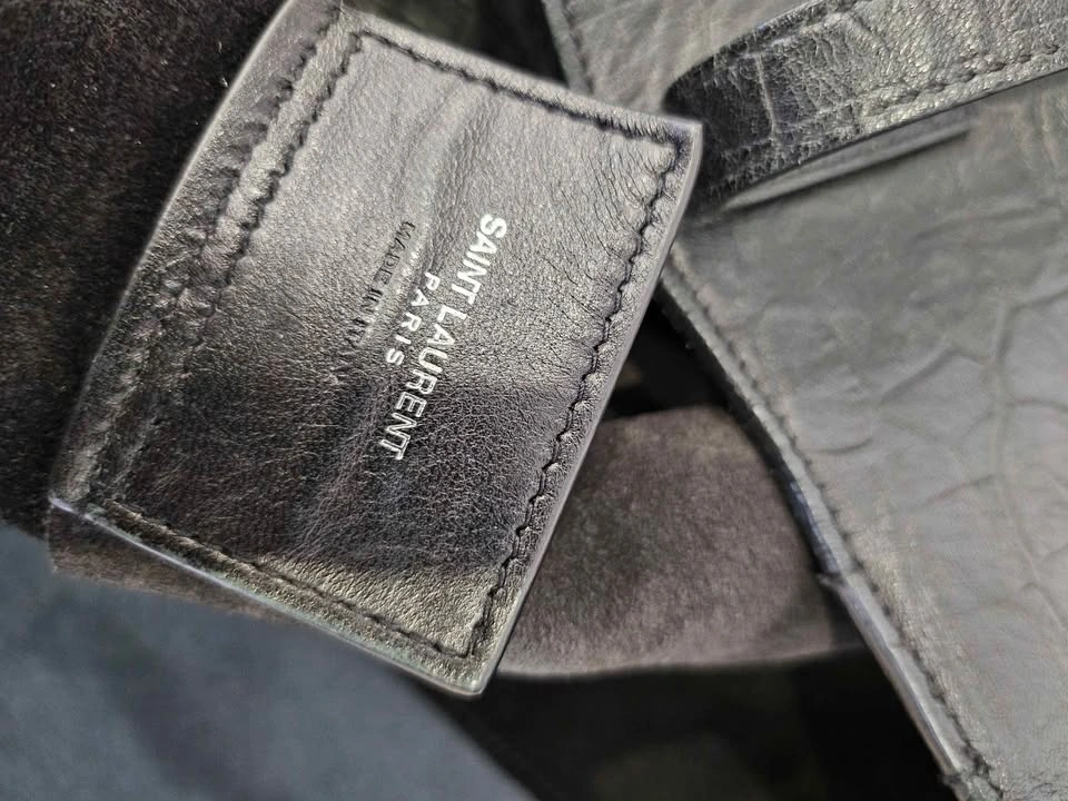 YSL Saint-Laurent Shopping Tote Black Leather - photo 5