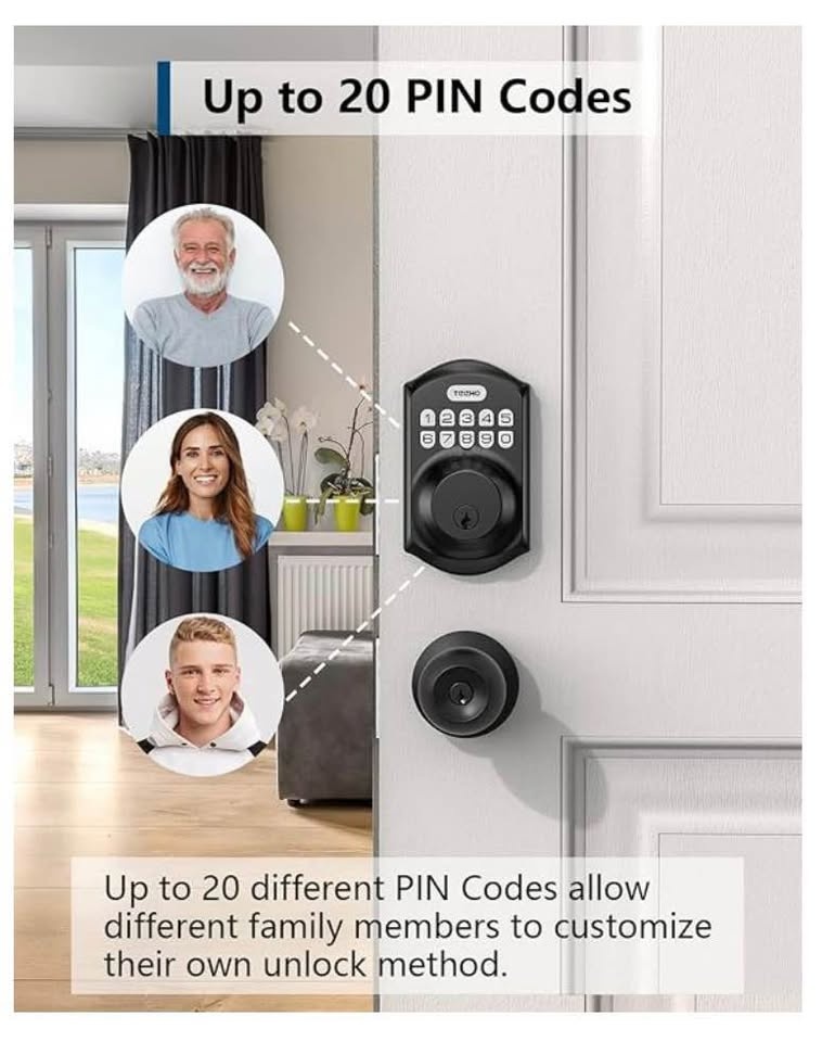 TEEHO TE001 Keyless Entry Door Lock with Keypad - photo 2