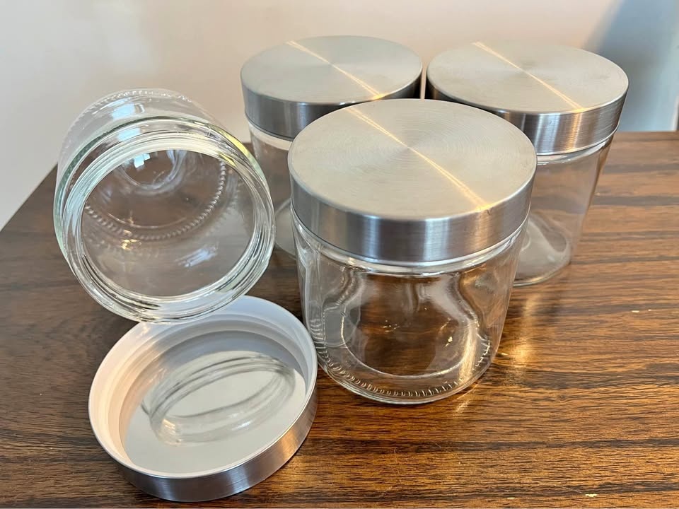4 Glass Storage Containers