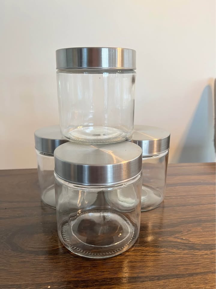 4 Glass Storage Containers - photo 2