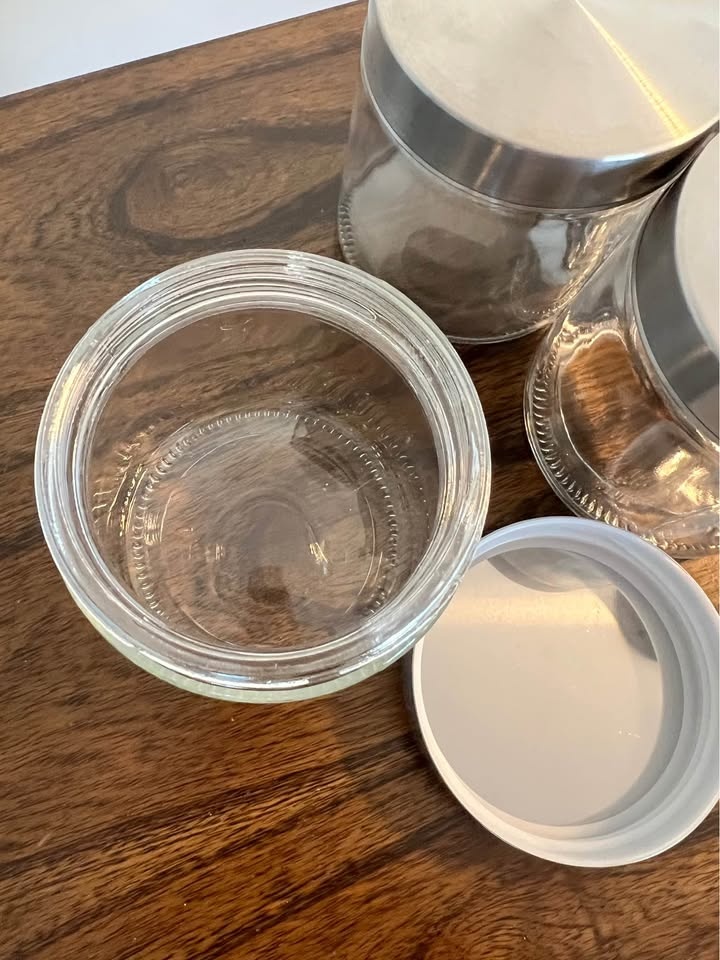4 Glass Storage Containers - photo 3