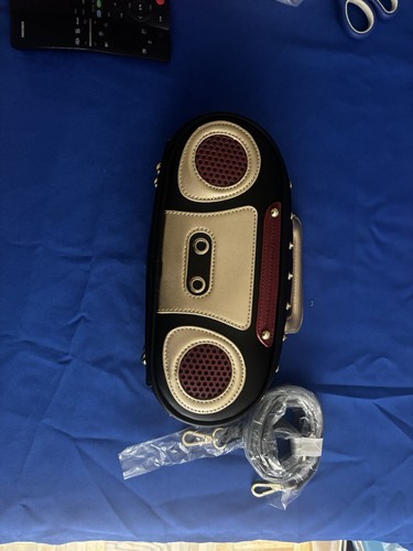 Retro Boombox Inspired Crossbody Handbag