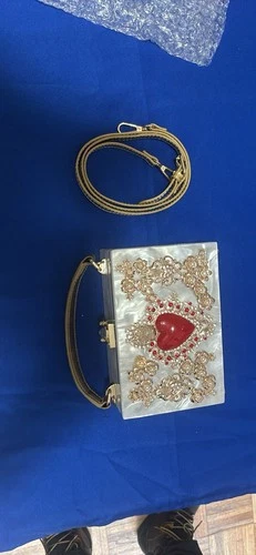 Acrylic "Sacred Heart" Evening Clutch
