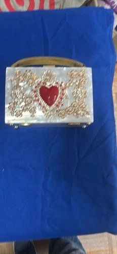 Acrylic "Sacred Heart" Evening Clutch - photo 2