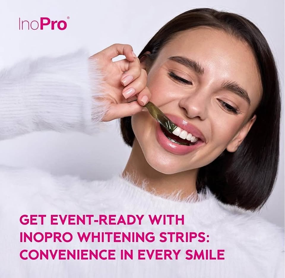 InoPro Teeth Whitening Strips - 14 Treatments
