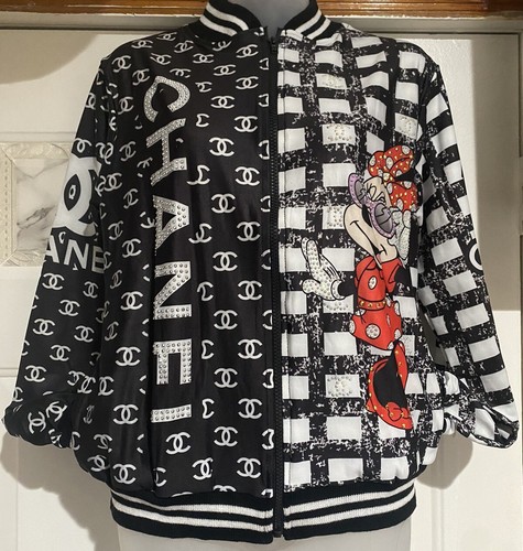Zippered jacket with Disney drawings and rhinestones, size S/M, - photo 5