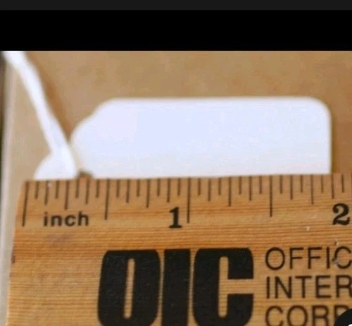 1000 Size #8 Blank White Merchandise String Tags - photo 2