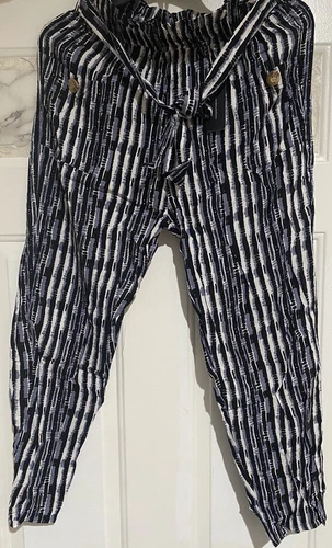 Women's Pants Soft Striped Fabric