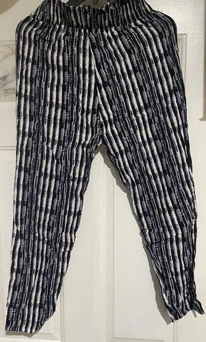 Women's Pants Soft Striped Fabric - photo 2