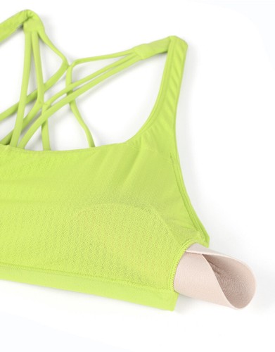 CRZ Yoga Women's Strappy Sports Bra Racerback Padded Low Impact - photo 2