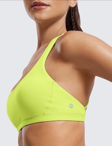 CRZ Yoga Women's Strappy Sports Bra Racerback Padded Low Impact - photo 3