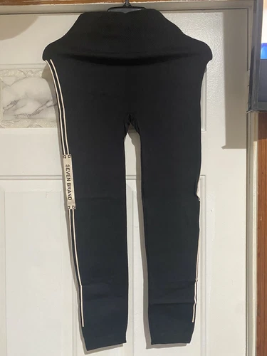 JERA Leggings Women's Pants - Black w/ Beige Stripe - photo 2
