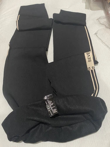 JERA Leggings Women's Pants - Black w/ Beige Stripe - photo 3