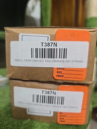 Small Orange Perforated Price Tag Coupons (2 pcs/1000) - photo 2