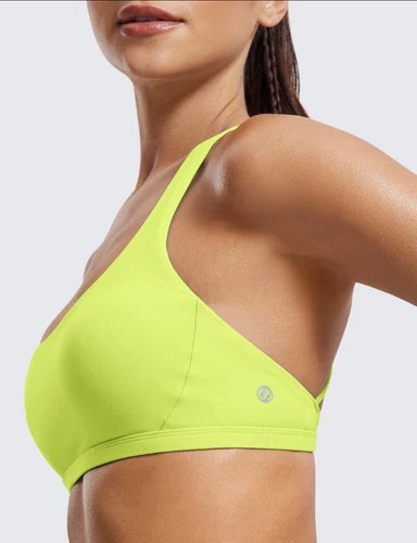 CRZ Yoga Women's Strappy Sports Bra Racerback Padded Low Impact - photo 3