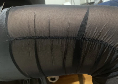 NEILIXIL Lady Leather Pants with Transparency - Shiny Black - photo 3