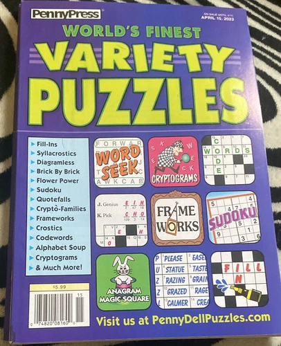 Penny Press Variety Puzzles New April 2023