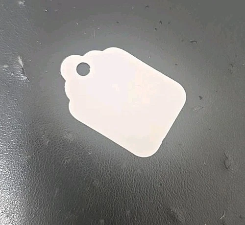 Plain white price tags, small #2, no string. Box of 1000