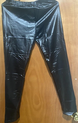NEILIXIL Lady Leather Pants Shiny Black XL - photo 3