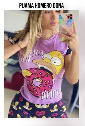 Homero Simson pajama set, pants and t-shirt, Colombian made, one