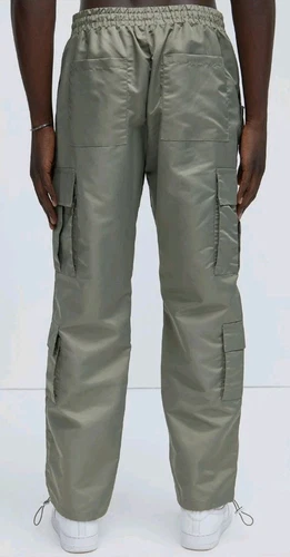 Olive Cargo Pants, Straight, Size M - photo 4