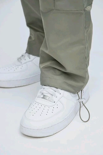 Olive Cargo Pants, Straight, Size M - photo 5