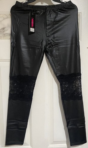 NEILIXIL Women's Leather-Type Pants XL