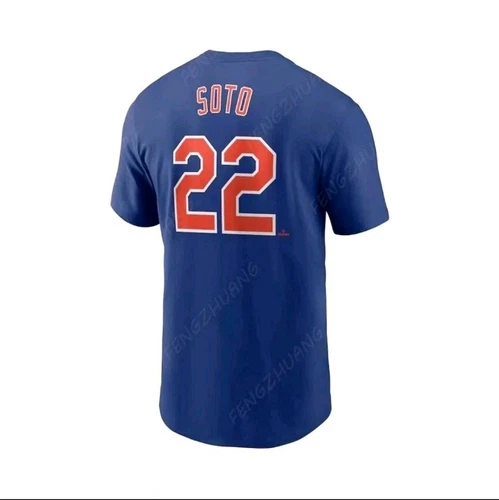 Unisex Blue Mets Juan Soto #22 T-Shirt - Size L - photo 2