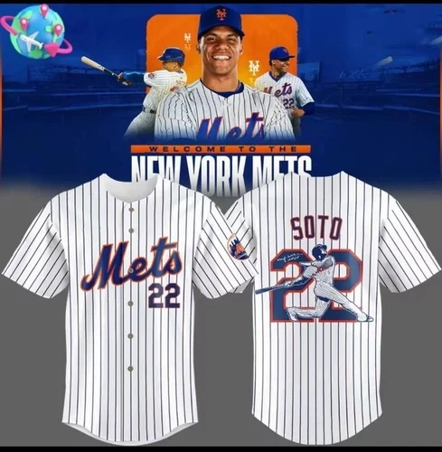 Unisex Soto Short-Sleeved Baseball Shirt, Special Edition, Strip