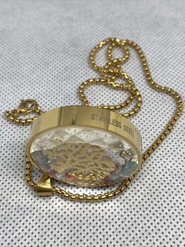Stainless Steel 11" Long Neck Chain with Mom Medal - photo 2