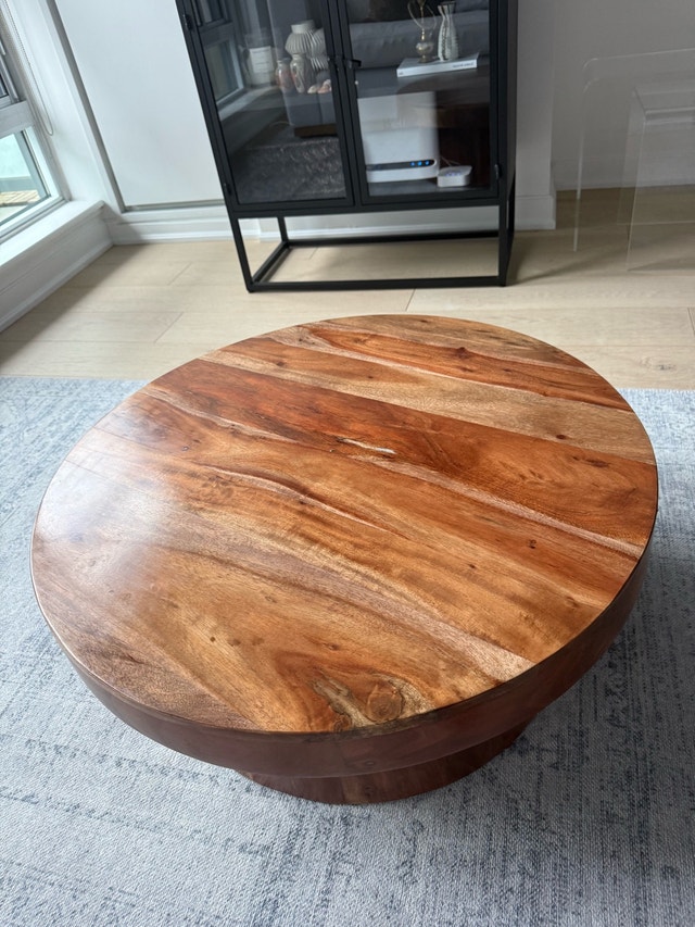 Wazo Acacia Wood Coffee Table (30" Diameter) - photo 2