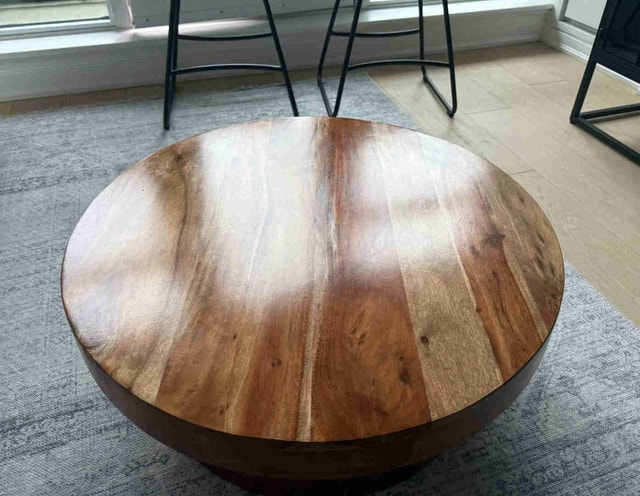 Wazo Acacia Wood Coffee Table (30" Diameter) - photo 3