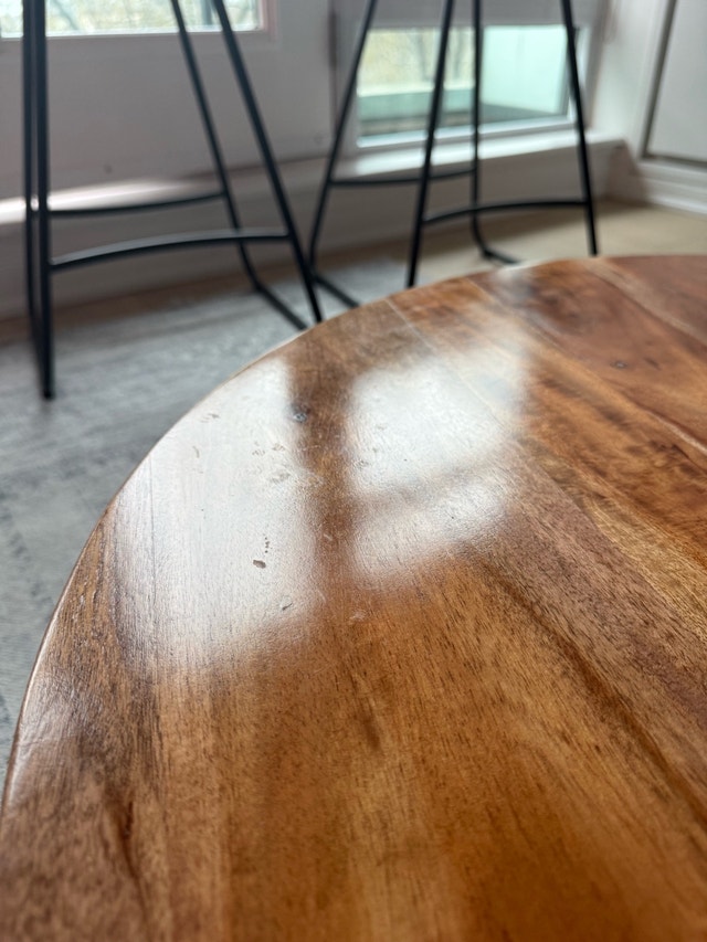 Wazo Acacia Wood Coffee Table (30" Diameter) - photo 4