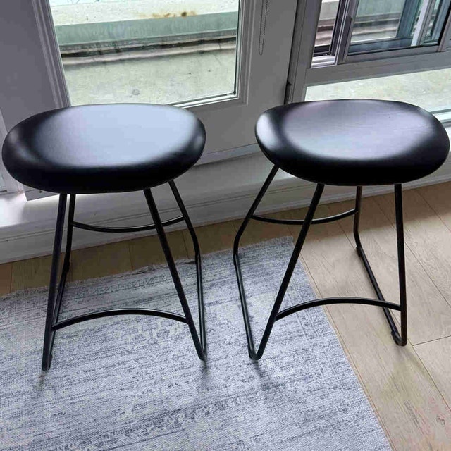 Article Para Genuine Leather Counter Stools (Set of 2)