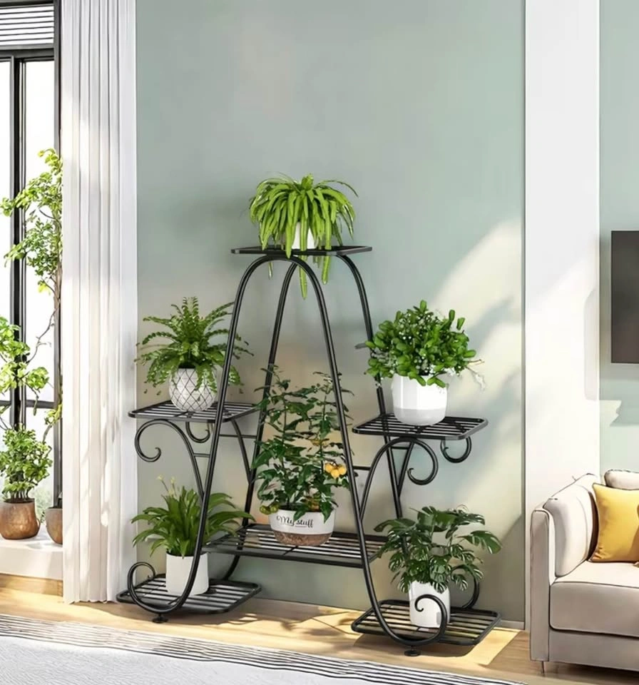 Black Metal Plant Stand - photo 2
