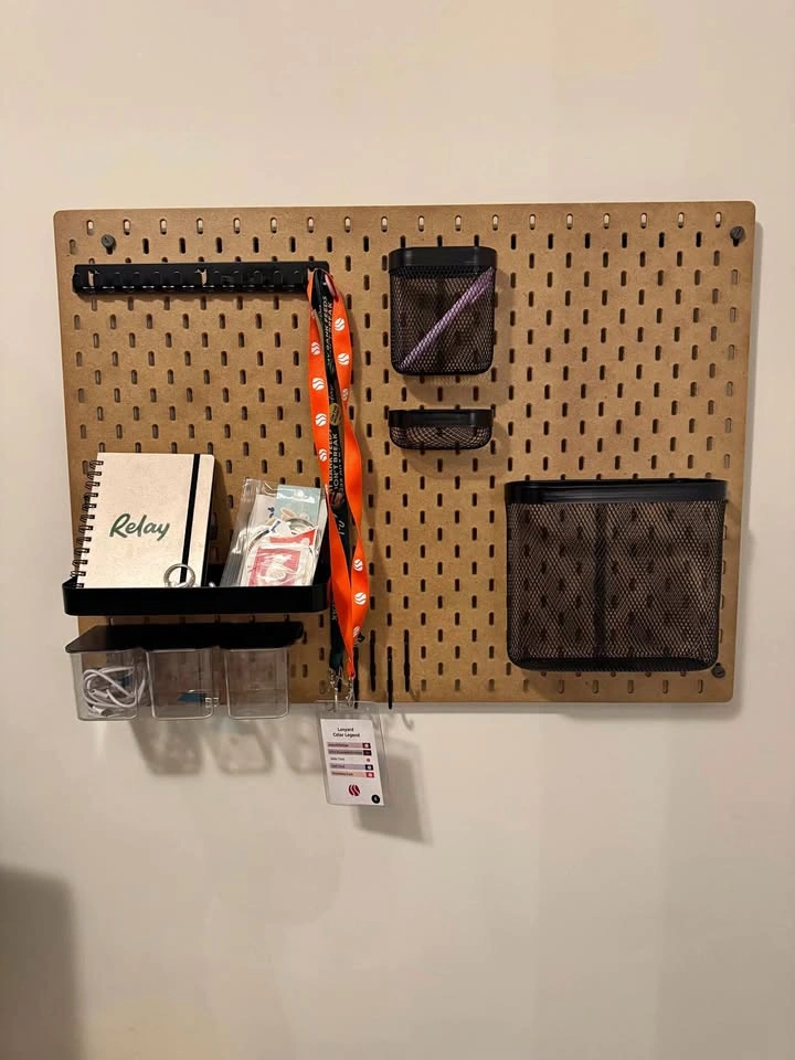 IKEA SKÅDIS Pegboard Organizer Set with Accessories