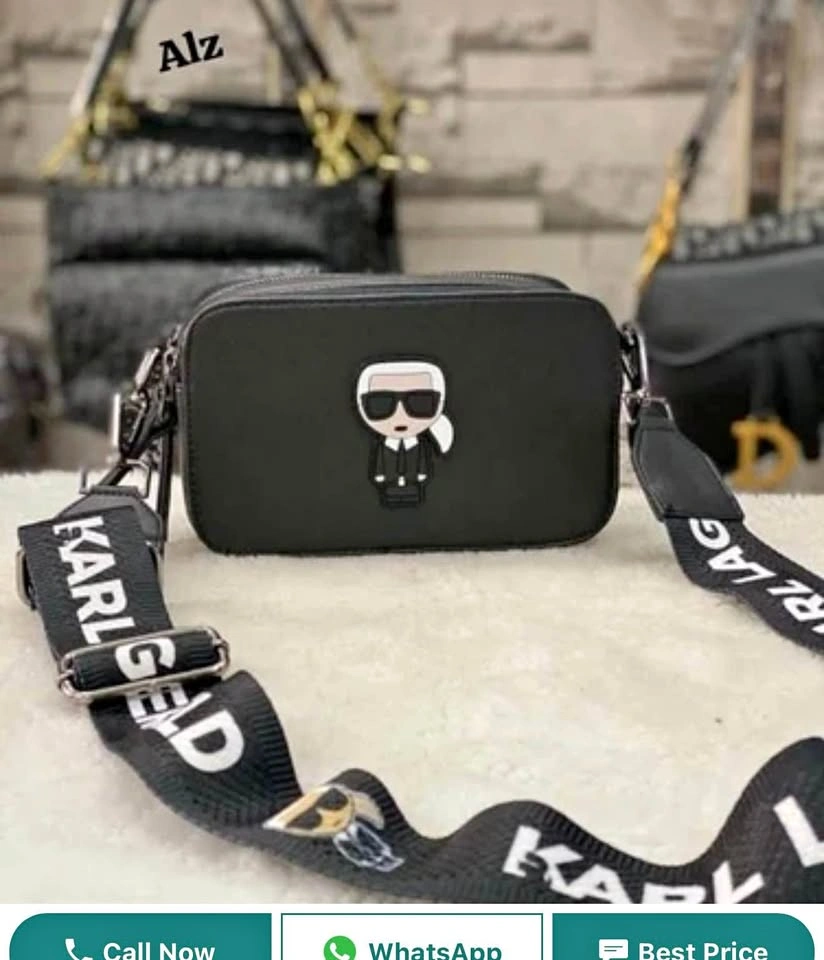 Black Leather Sling Bags