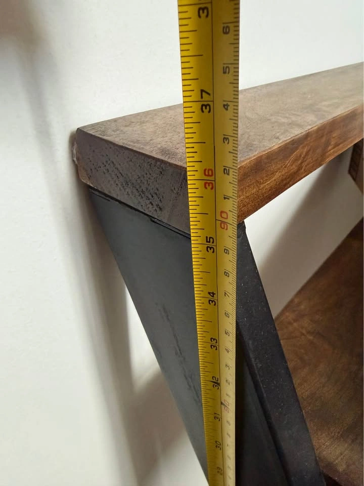 Beautiful wood top and metal frame perfect for entrance or accen - photo 3