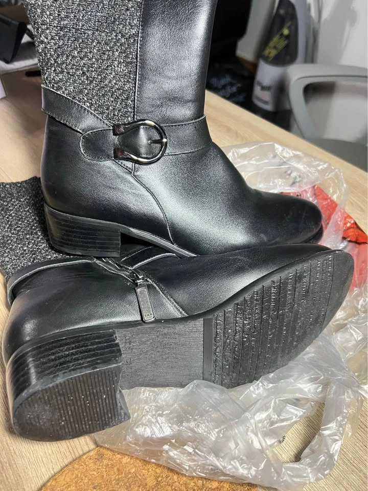Women's Genuine Leather Boots Size 8.5 - photo 4