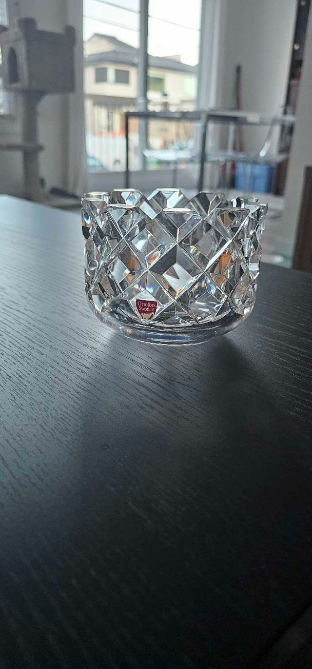 Orrefors Sweden Crystal Glass Bowl